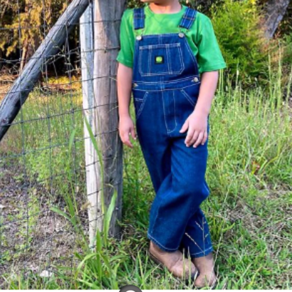 Kids Denim Cotton Overalls John Deere Overalls